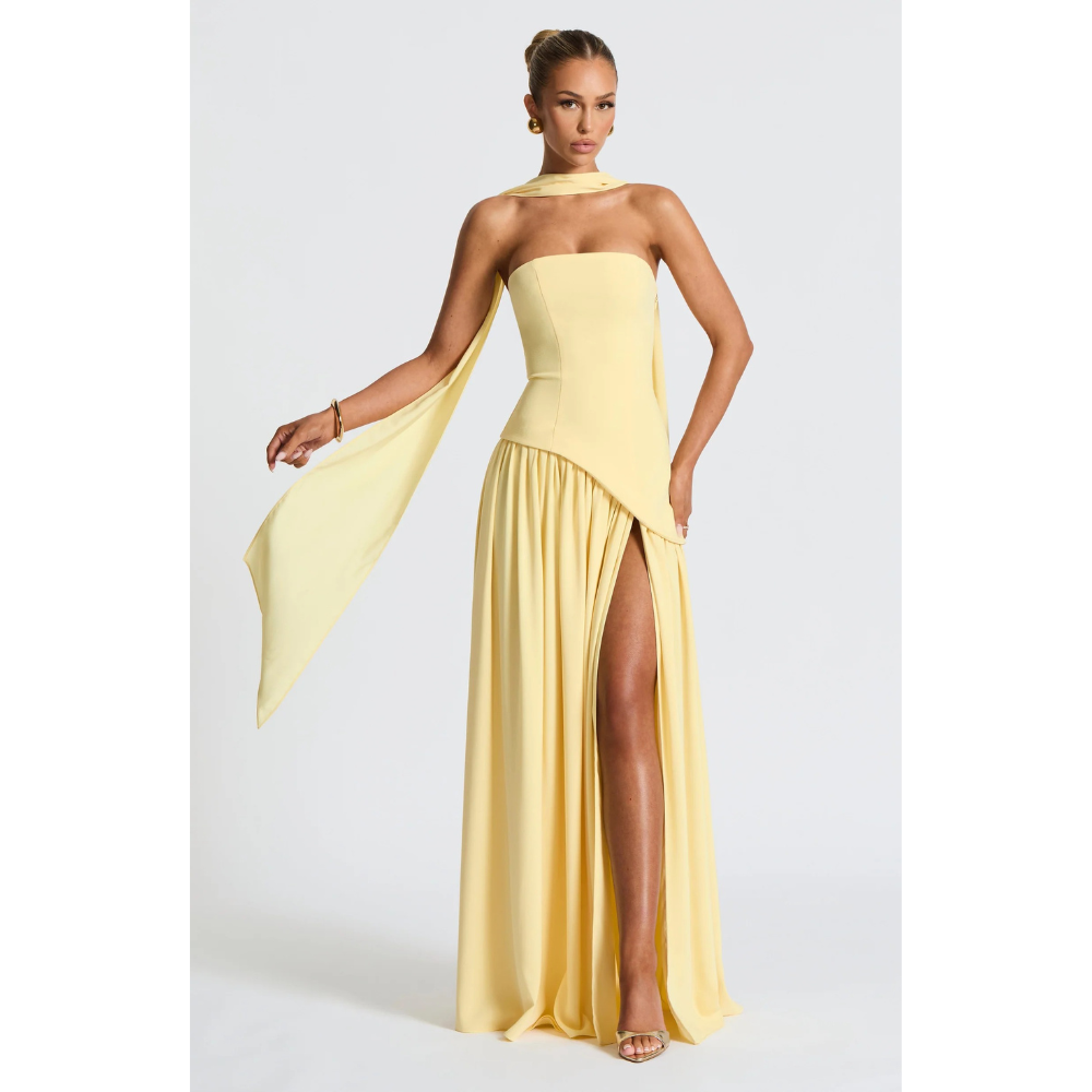 MONROE | CASUAL MAXI DRESS - Lemon
