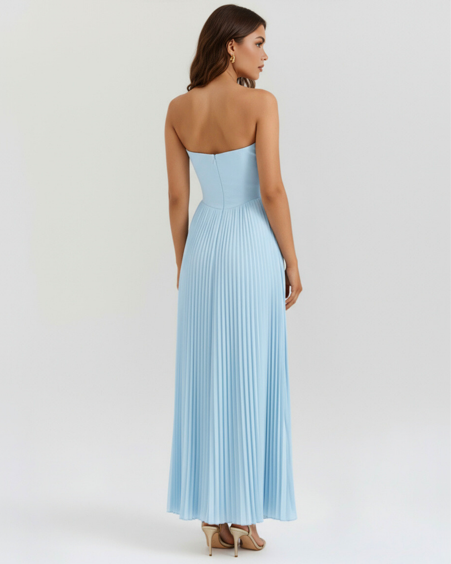 WILLA | PLEATED MAXI DRESS