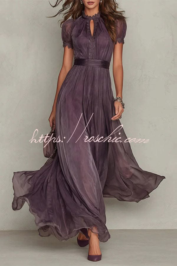 ANASTASIA | LACE MAXI DRESS - Multicolor