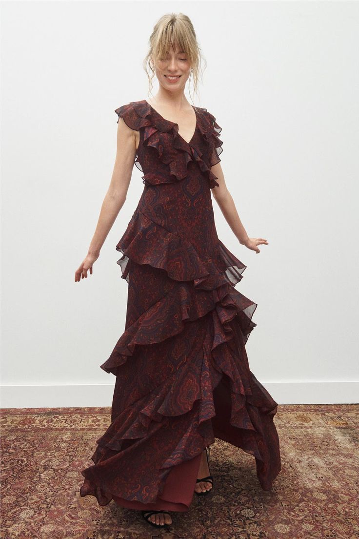 GALILEA | 1960S EVENING GOWN - Multicolor