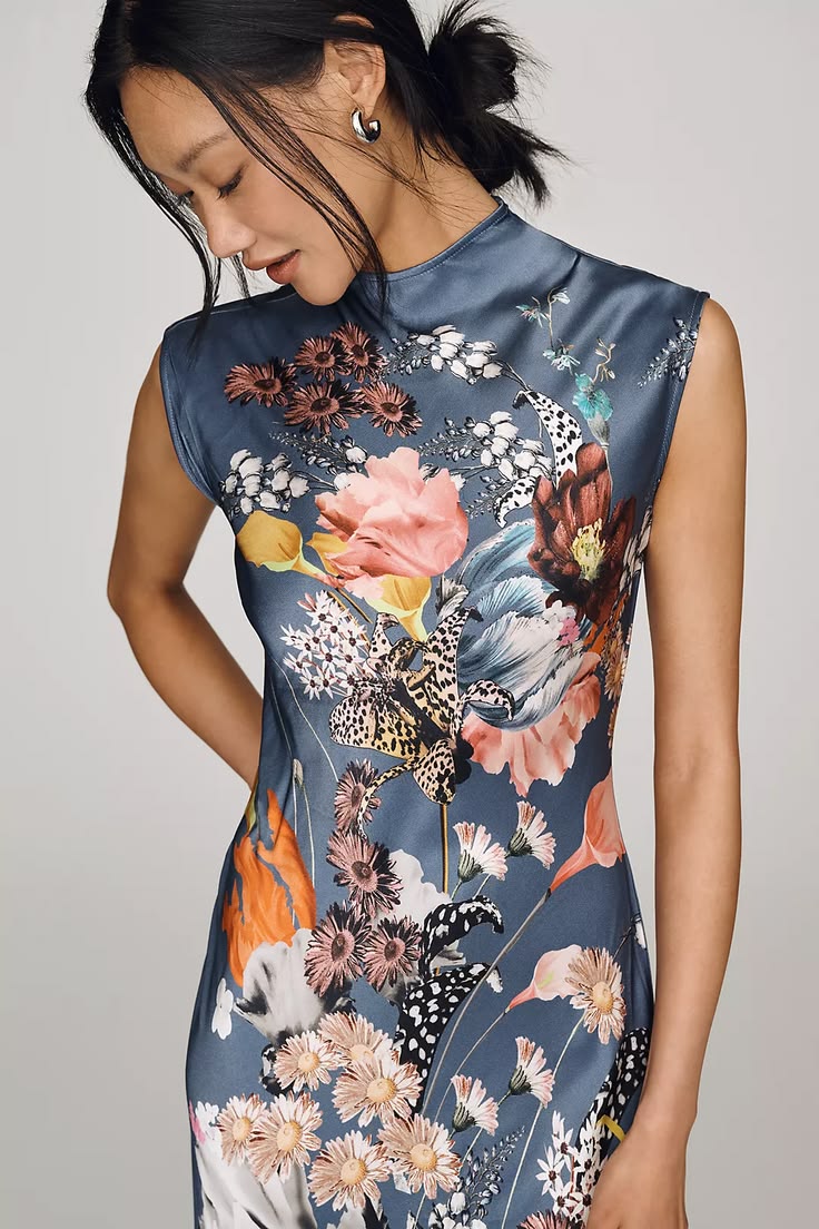 SHAY | OVERALL MIDI DRESS - Multicolor