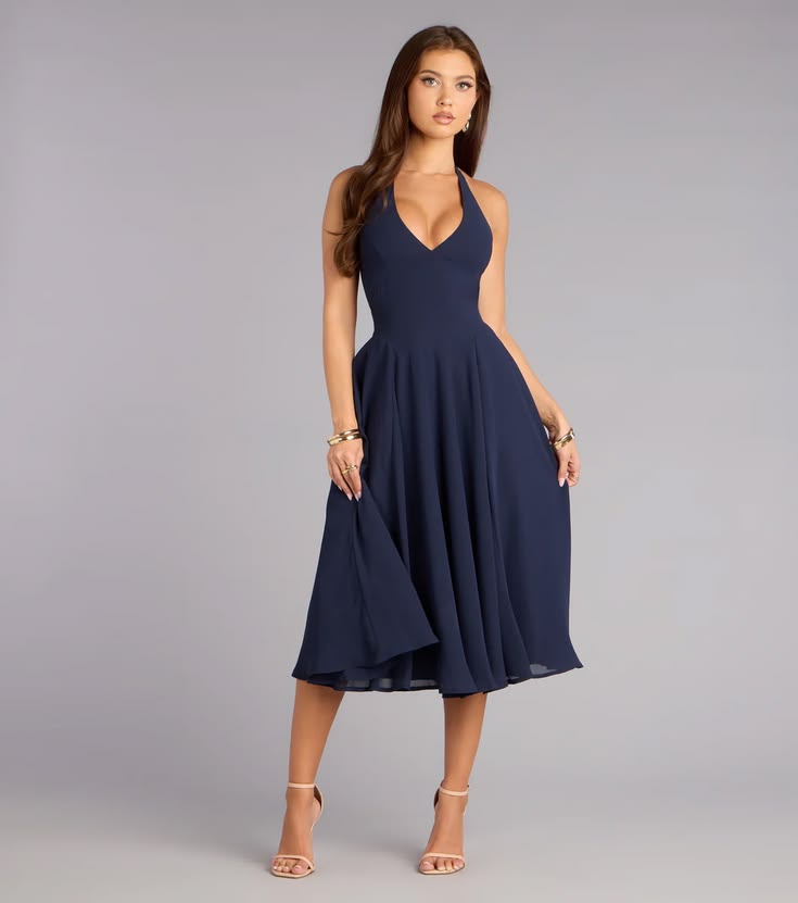 BLANCHE | FORMAL MIDI DRESS - Multicolor