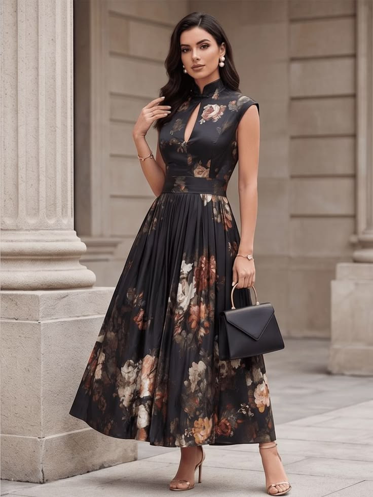 BONNIE | FLORAL MIDI DRESS