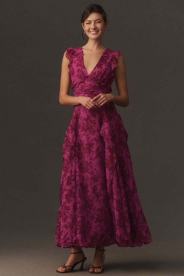KENDRA | PLEATED MAXI DRESS