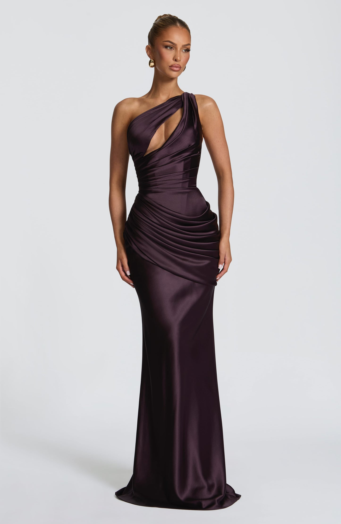 HELENA | CUTOUT PLUNGE MAXI DRESS