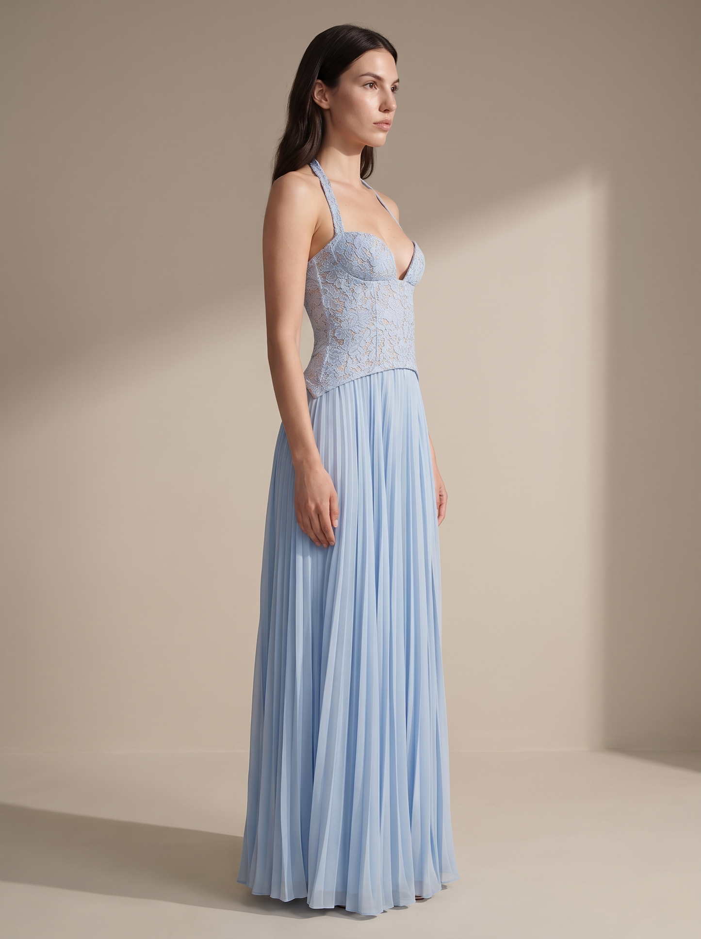ROSEMARY | CUTE MAXI DRESS - Blue, side