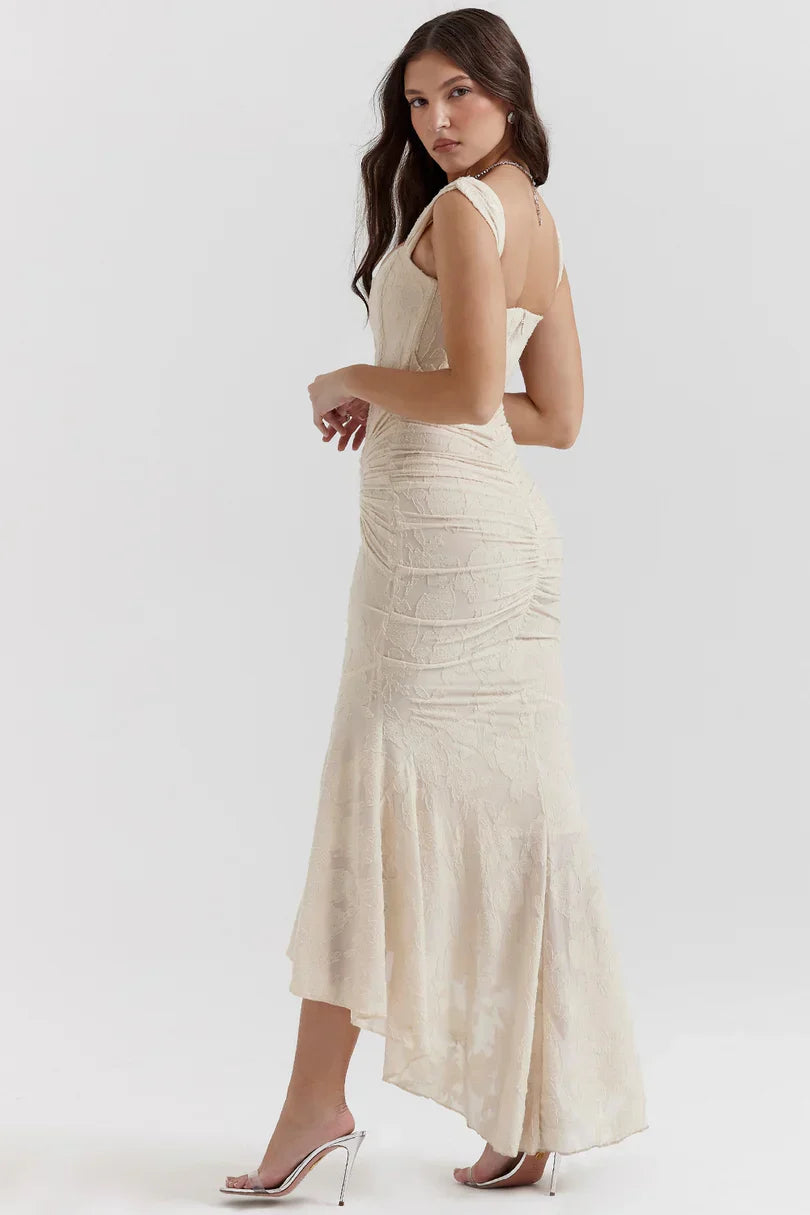Women's Wedding Guest Square Neck Corset Maxi Dress - product image 15