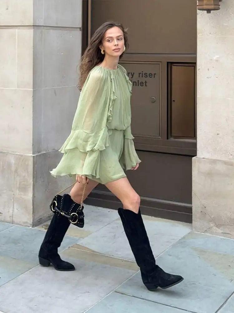 ISABEL | TIERED MINI DRESS