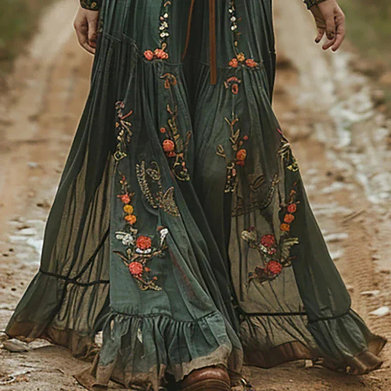 NORAH | EMBROIDERED MAXI DRESS