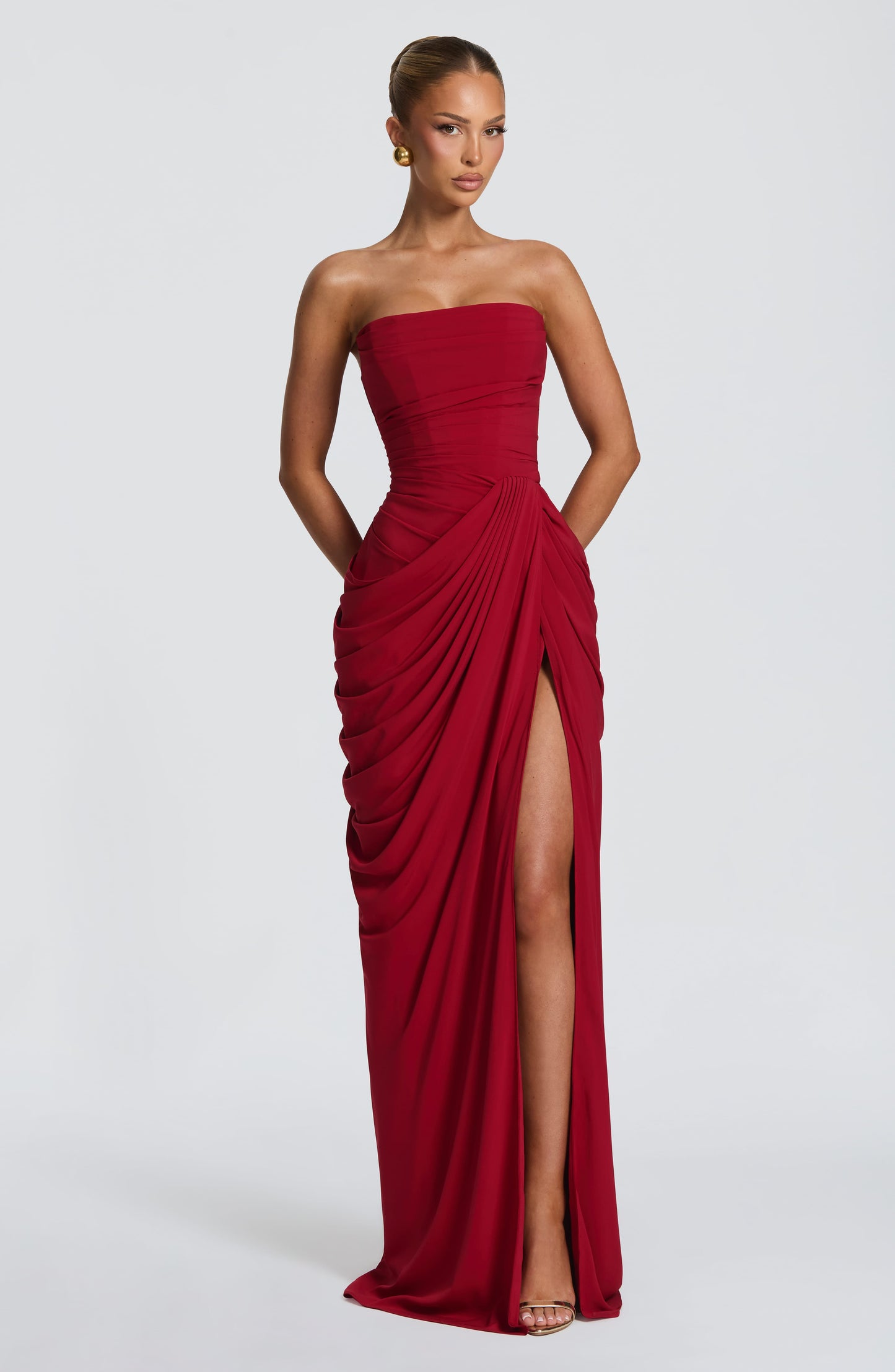 WINIFRED | MAXI DRESS - Deep Red
