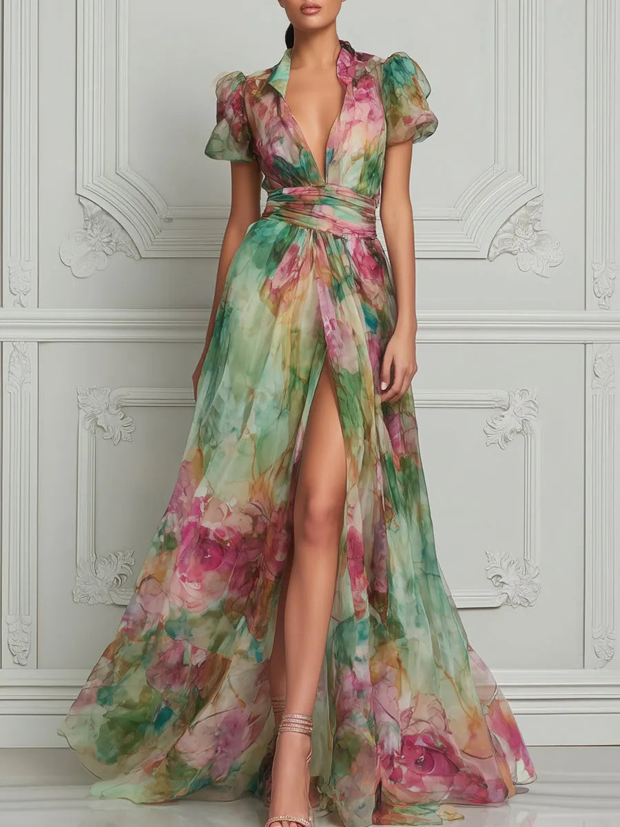 ALMA | SLIT MAXI DRESS