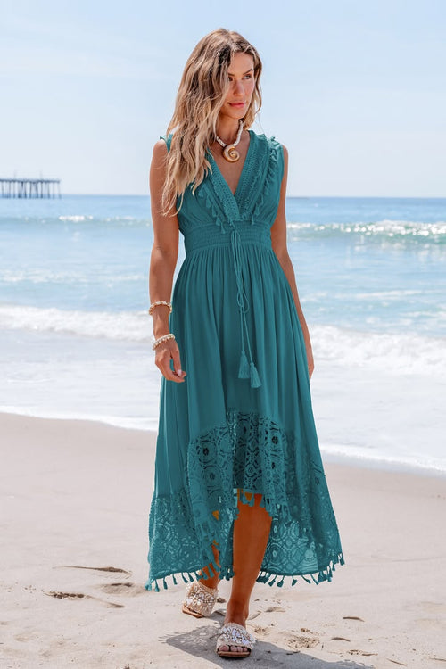 ESTHER | LINE MIDI DRESS - Blue
