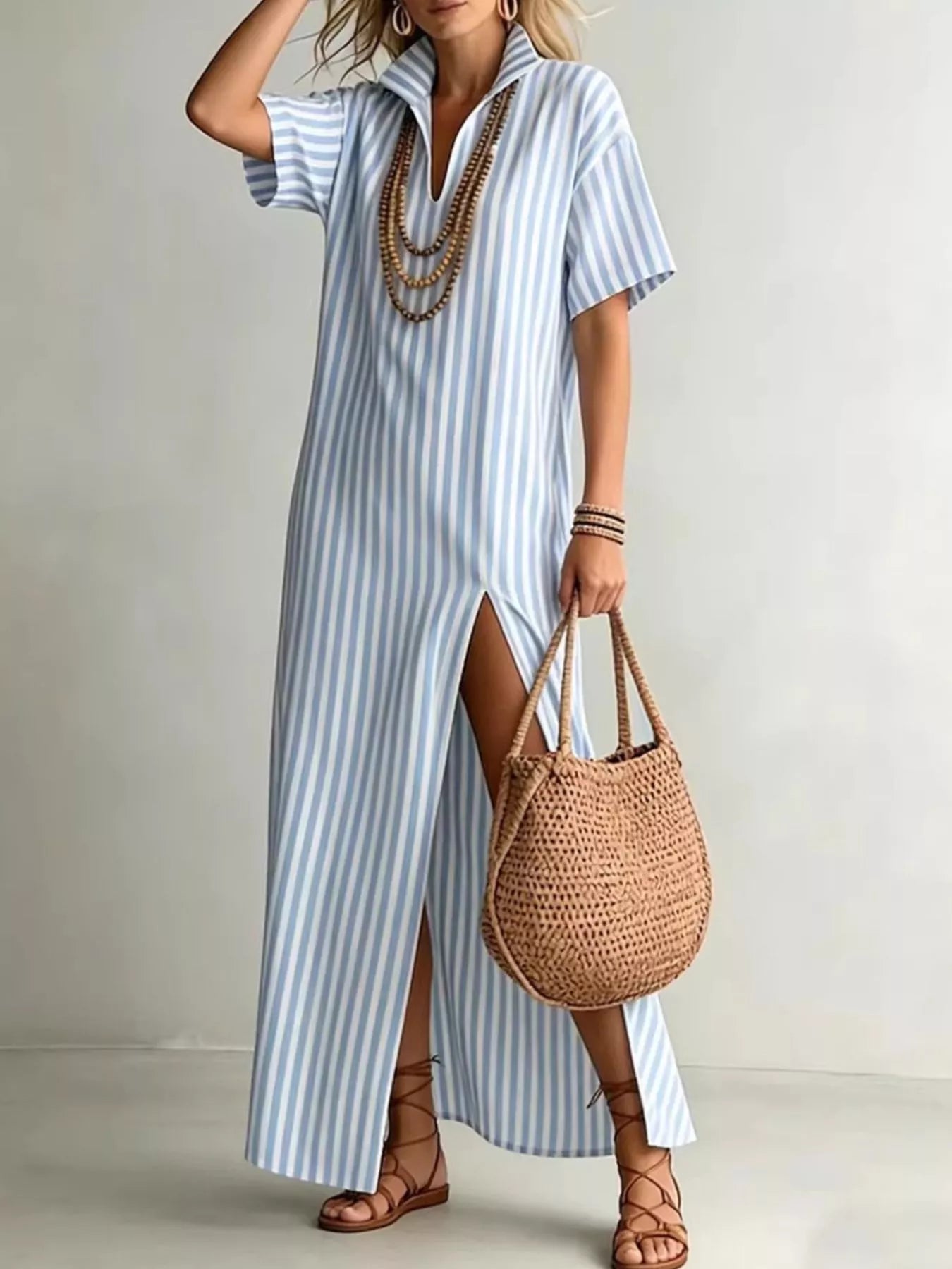 MINERVA | SUMMER MAXI DRESS - Blue