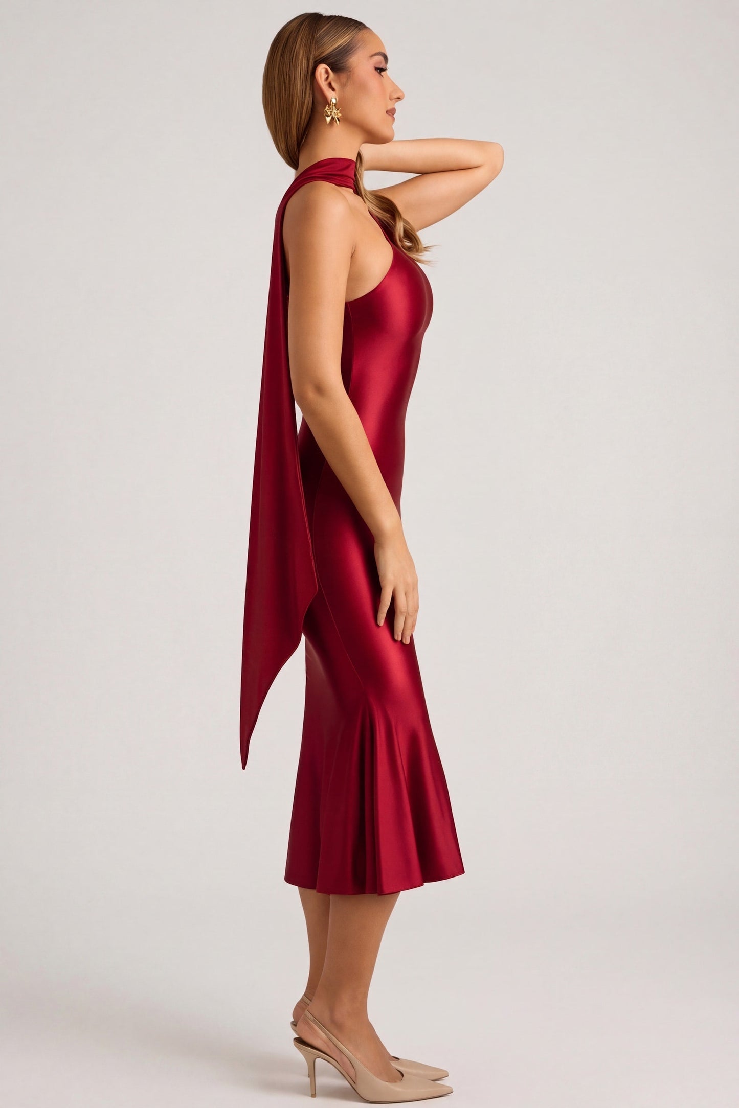 ROSELLE | PLEATED MIDI DRESS
