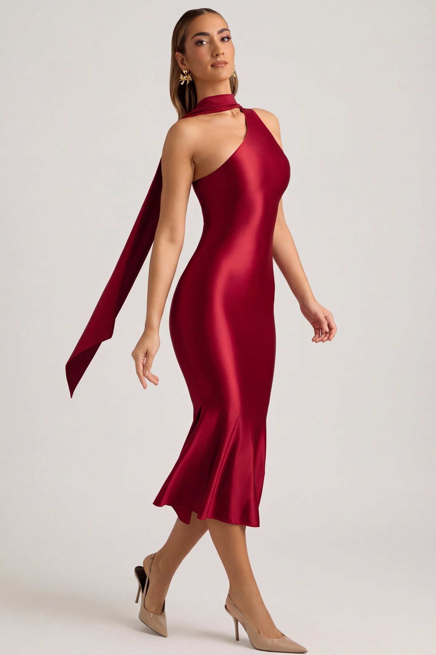ROSELLE | PLEATED MIDI DRESS
