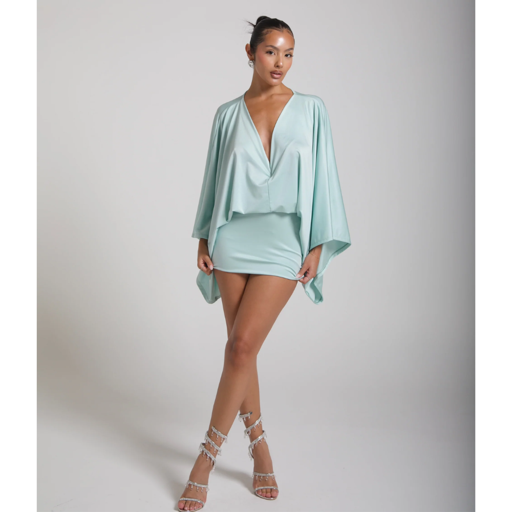 ISLA | BODYCON MINI DRESS - Blue