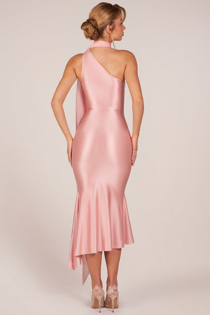 JULIANA | PLEATED V MIDI DRESS