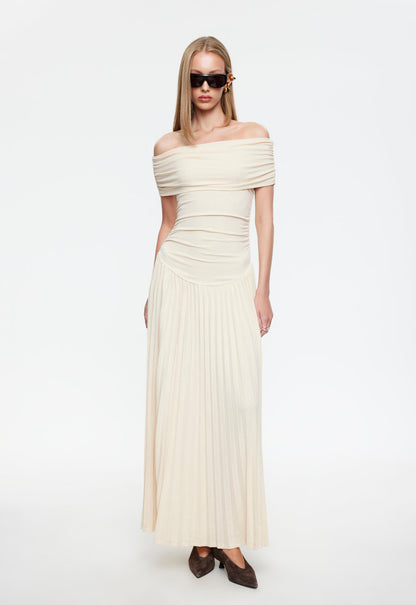 TATIANA | SHOULDER MAXI DRESS