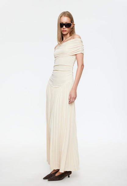 TATIANA | SHOULDER MAXI DRESS