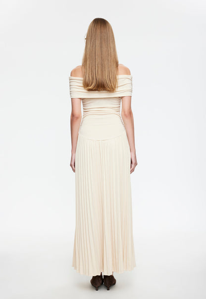 TATIANA | SHOULDER MAXI DRESS