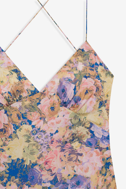 RAYA | SATIN MAXI DRESS - Pink