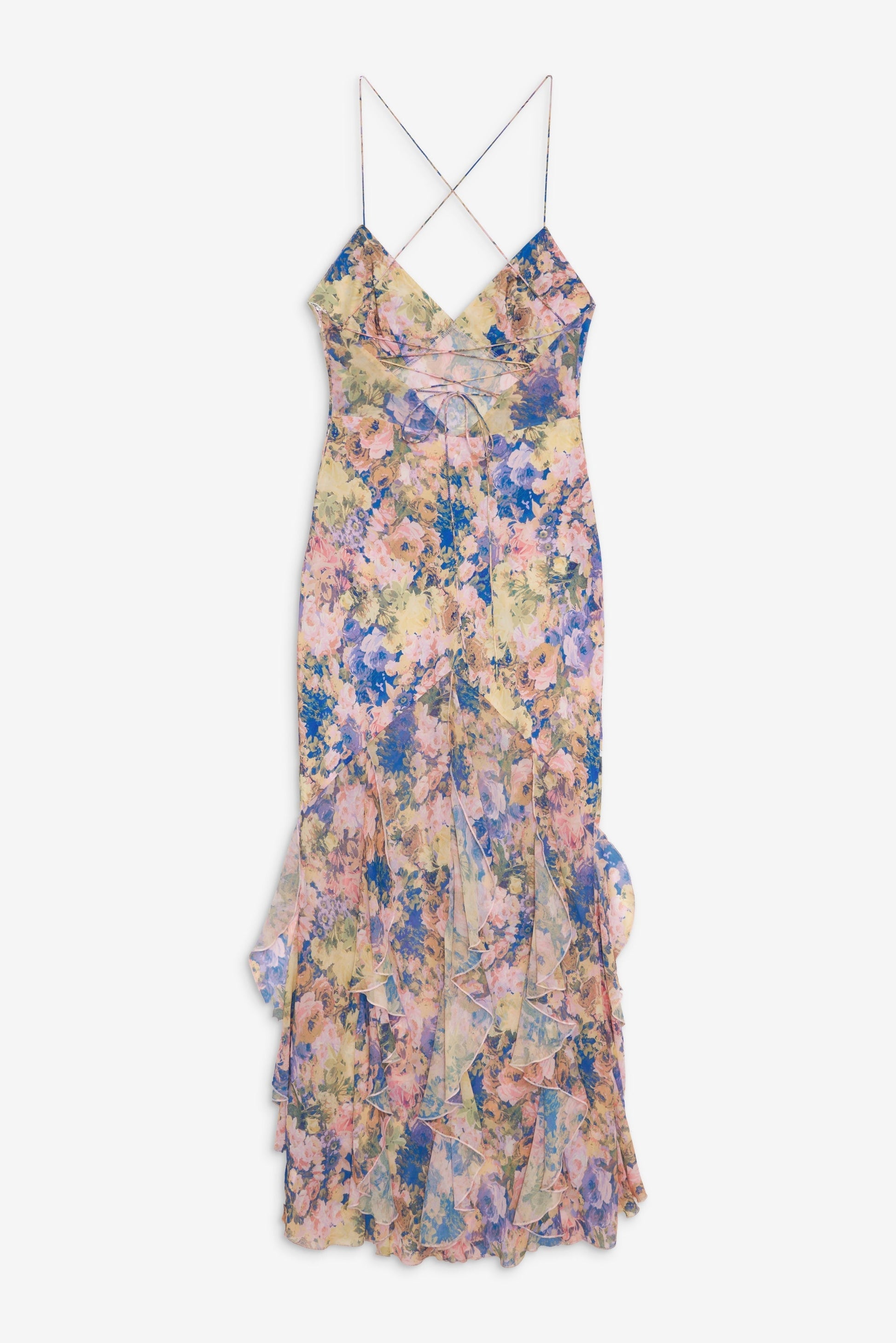 RAYA | SATIN MAXI DRESS - Pink