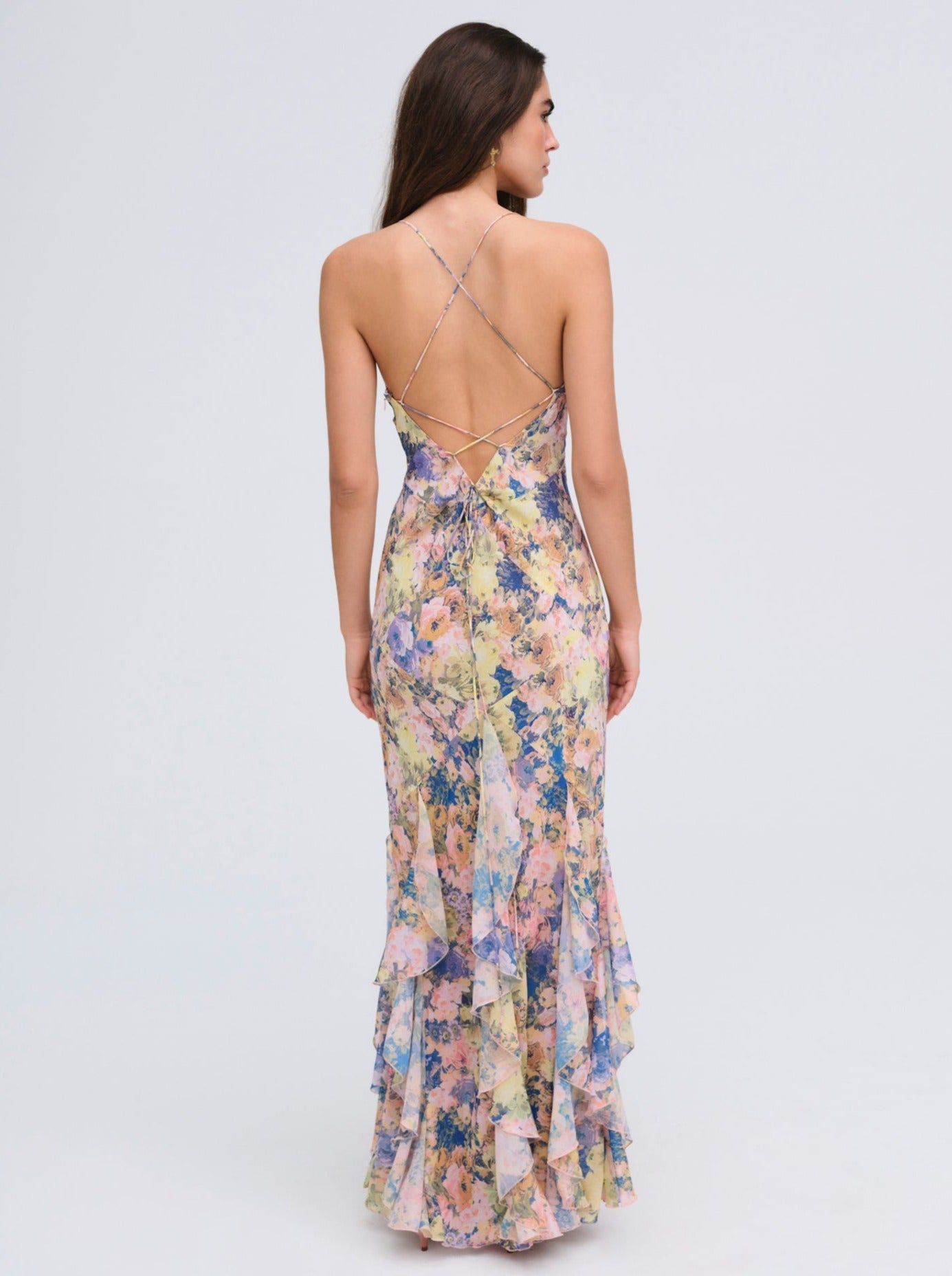 RAYA | SATIN MAXI DRESS - Pink