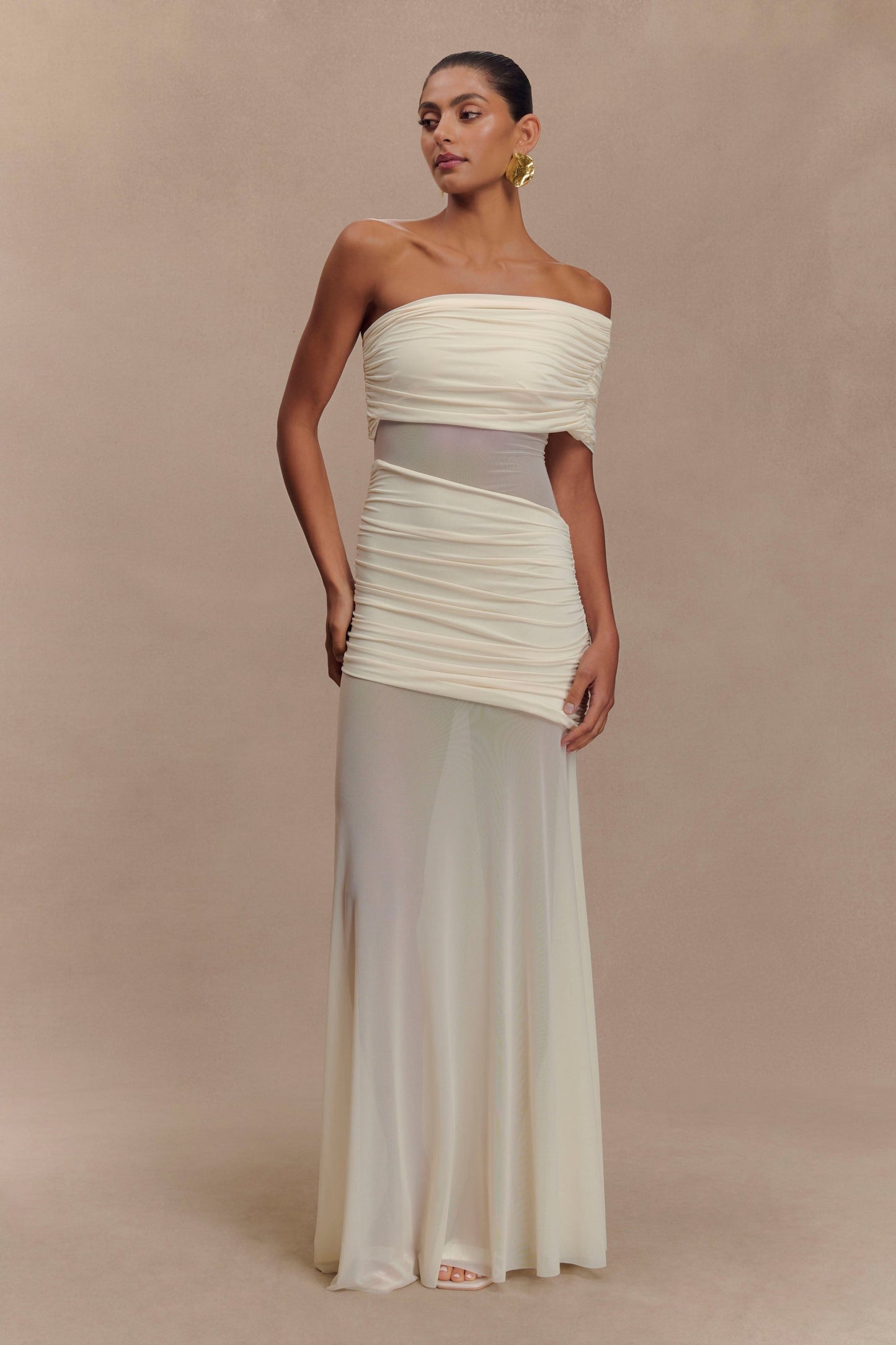 DALLAS | OFF-SHOULDER MAXI DRESS