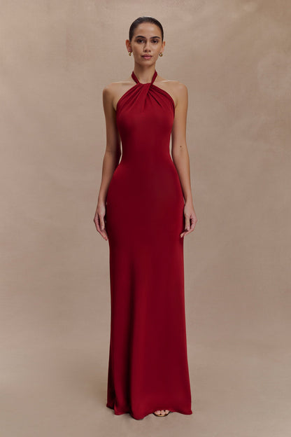 ELYNA | HALTER MAXI DRESS