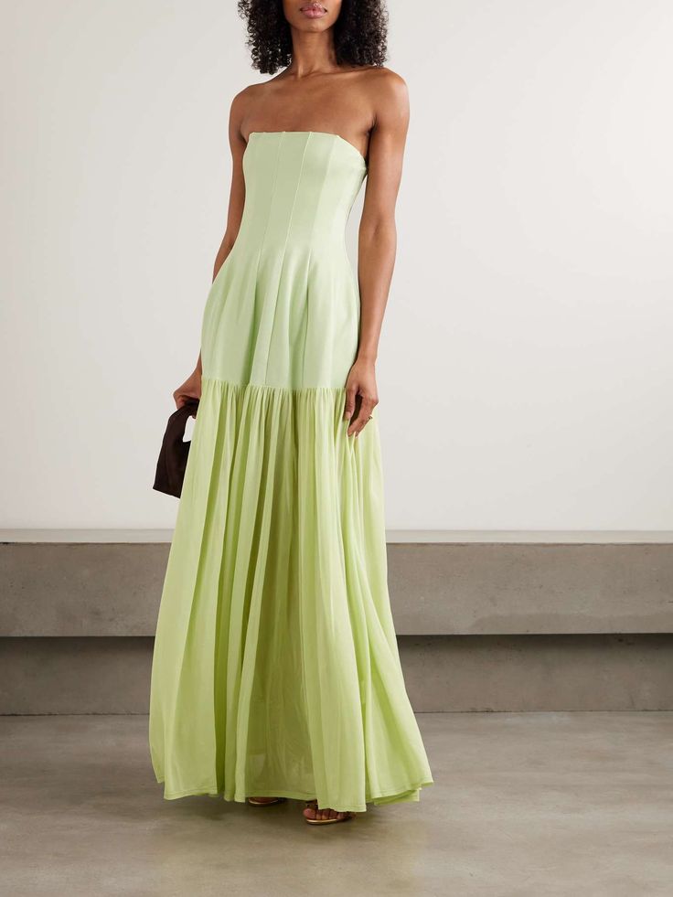 FINLEY | STRAPLESS MIDI DRESS - Multicolor
