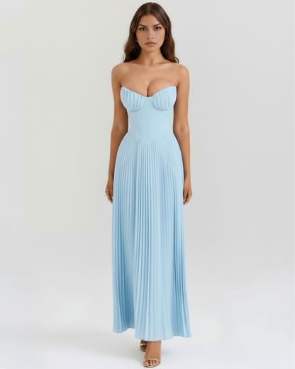 WILLA | PLEATED MAXI DRESS