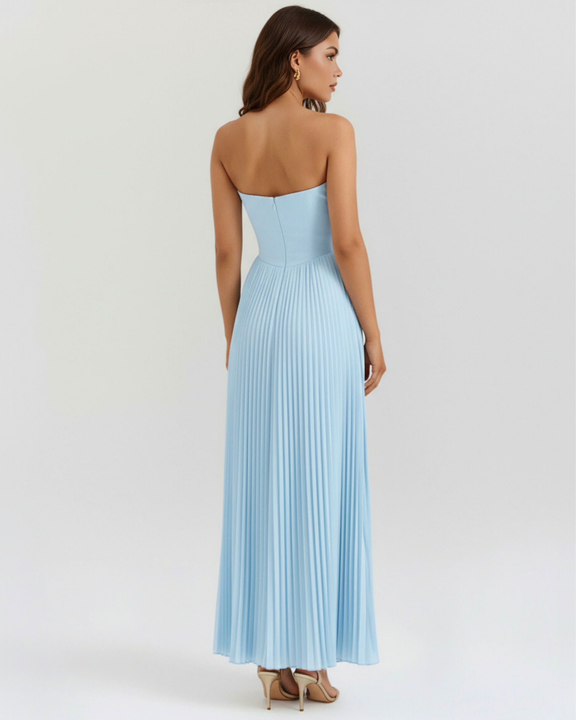 WILLA | PLEATED MAXI DRESS