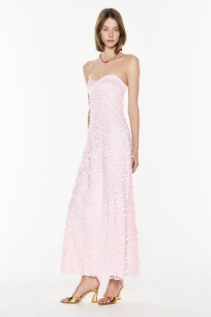 MARISOL | SATIN SWEETHEART MAXI DRESS