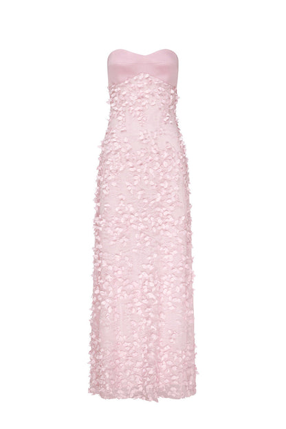 MARISOL | SATIN SWEETHEART MAXI DRESS