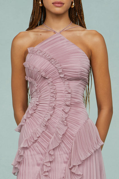 AMELIA | HALTER MAXI DRESS