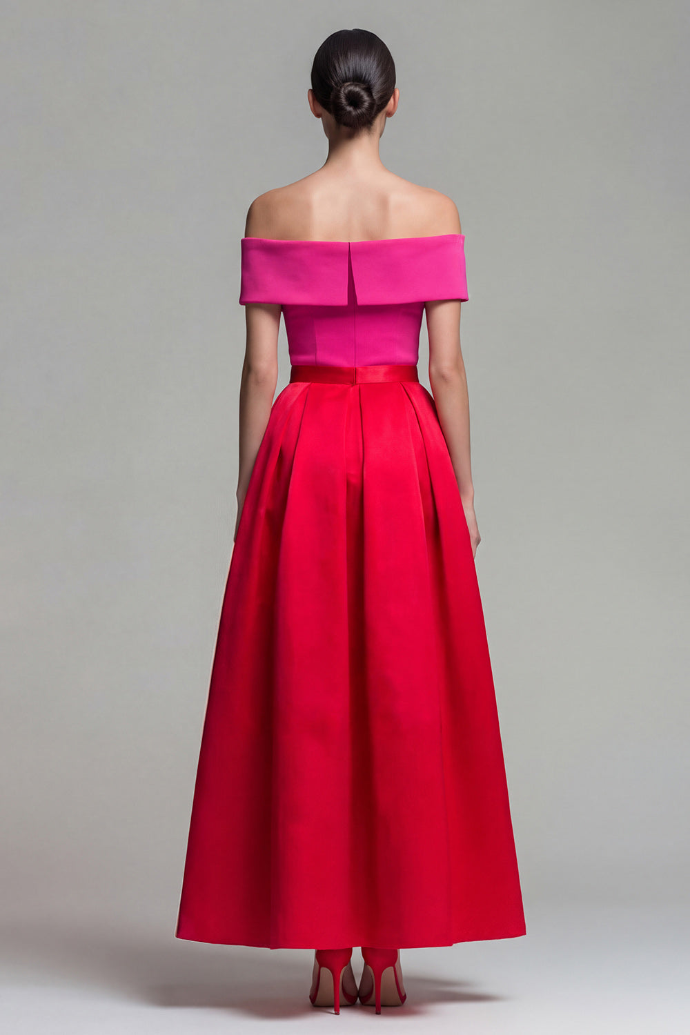CELIA | SLEEVELESS MIDI DRESS - Red