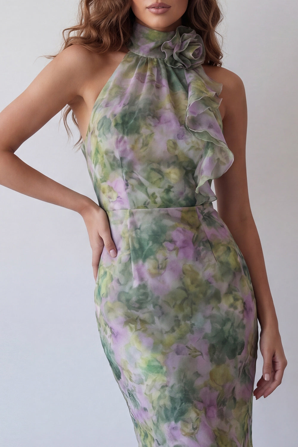 JACQUELINE | BODYCON MAXI DRESS - Sage
