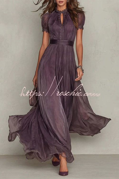 ANASTASIA | LACE MAXI DRESS - Multicolor