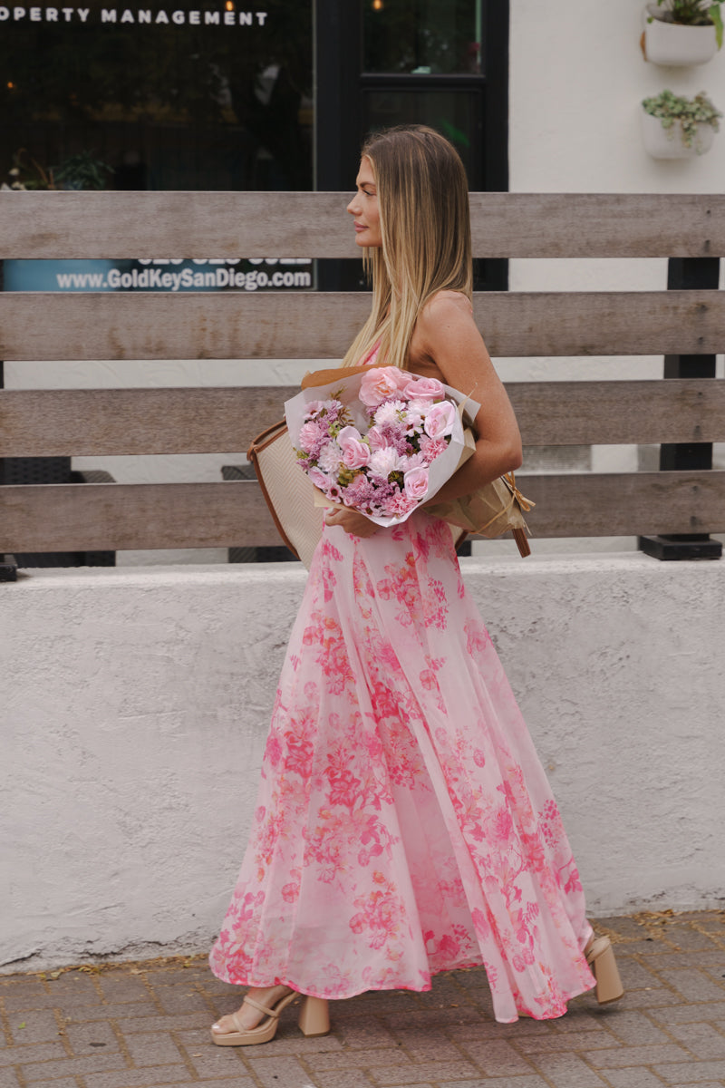 MAISIE | MAXI DRESS - Blush, back