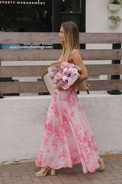 MAISIE | MAXI DRESS - Blush, back