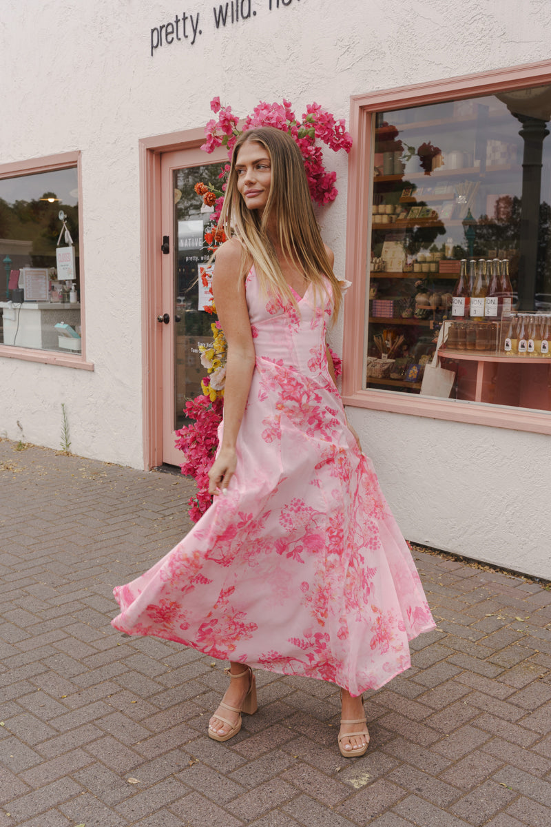 MAISIE | MAXI DRESS - Blush, back