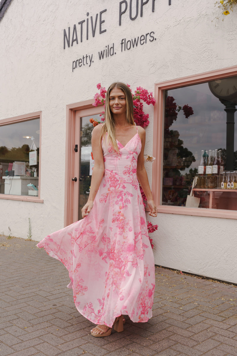 MAISIE | MAXI DRESS - Blush, back