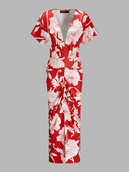 THEODORA | FLORAL MIDI DRESS