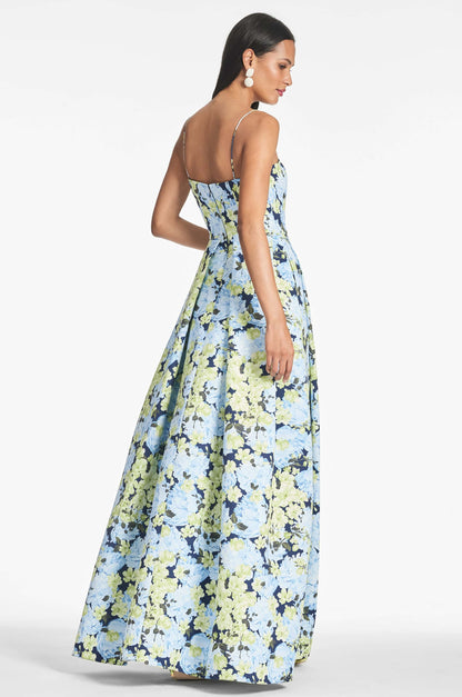 HAILEY | PRINT EVENING GOWN