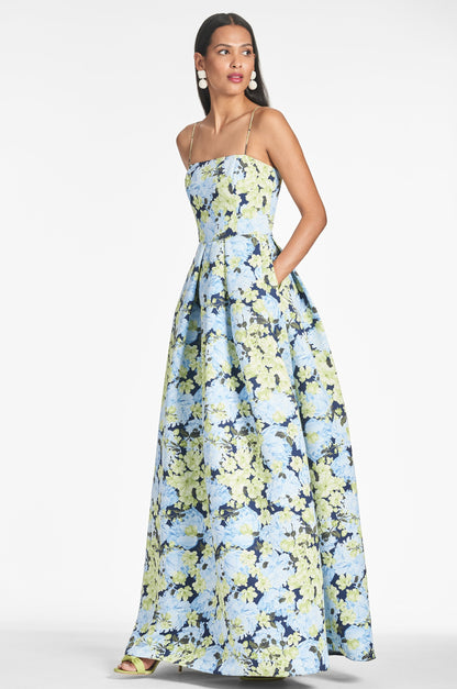 HAILEY | PRINT EVENING GOWN