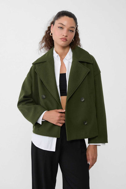 Belle Double Breasted Jacket - Green