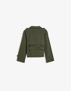 Clara Double Breasted Cropped Trench Coat