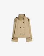 Clara Double Breasted Cropped Trench Coat