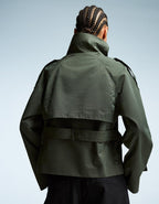 Clara Double Breasted Cropped Trench Coat