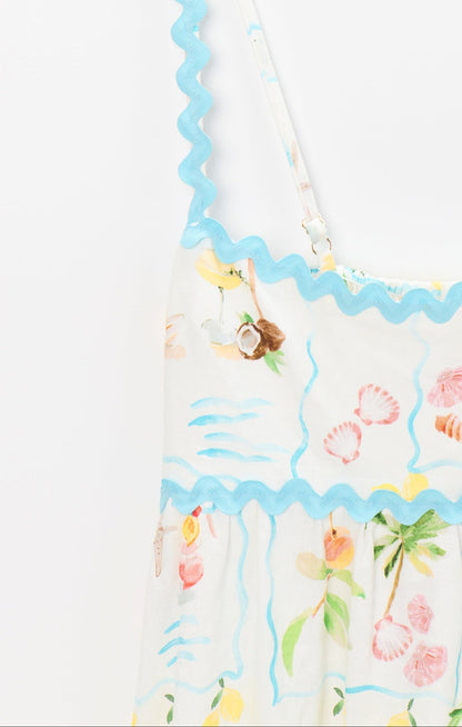 HAVEN | LEOPARD MAXI DRESS - Blue
